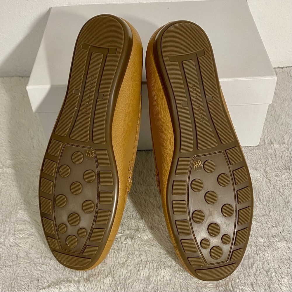 Easy Spirit Morgana Tan Loafers Women’s Size 8W Metal Bit Detail Vegan - Picture 7 of 9